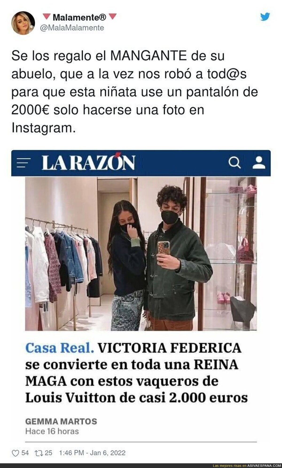 Atención al titular con esto de Victoria Federica y sus pantalones de 2000€ en La Razón