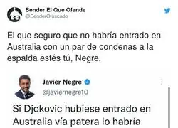Javier Negre intent&aacute;ndose ganar un aplauso de la ultraderecha