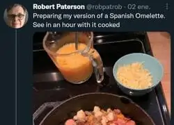 Este tipo crea su versión de la tortilla española y está haciendo llorar a toda España