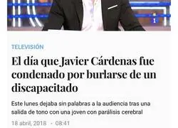 Javier Cárdenas sigue siendo el mismo energúmeno de siempre ahora en 'okdiario'