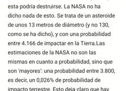 "Periodismo" sobre asteroides en 'okdiario'