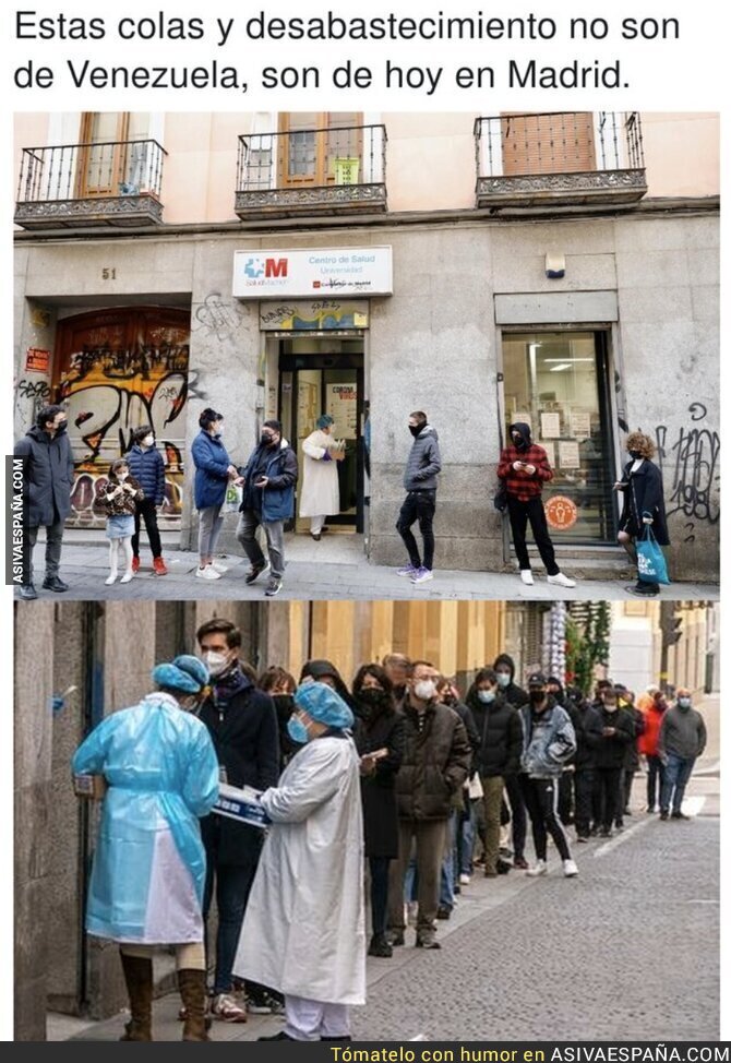 Madrid es tercermundista en plena pandemia
