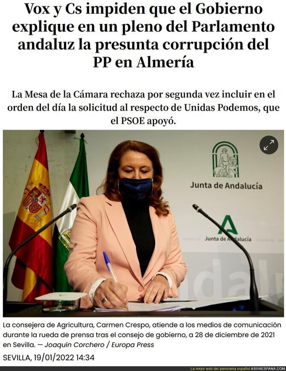 El gobierno del cambio en Andalucía