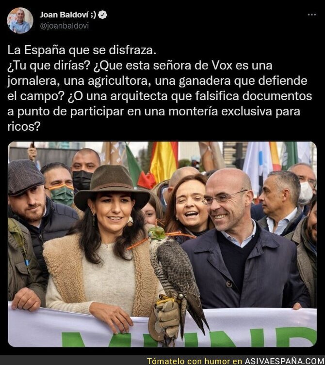 Joan Baldoví pone en su sitio a VOX tras la lamentable imagen de Rocío Monasterio