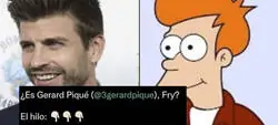 ¿Está Piqué inspirado en el personaje de Fry de Futurama? ¿Son la misma persona?