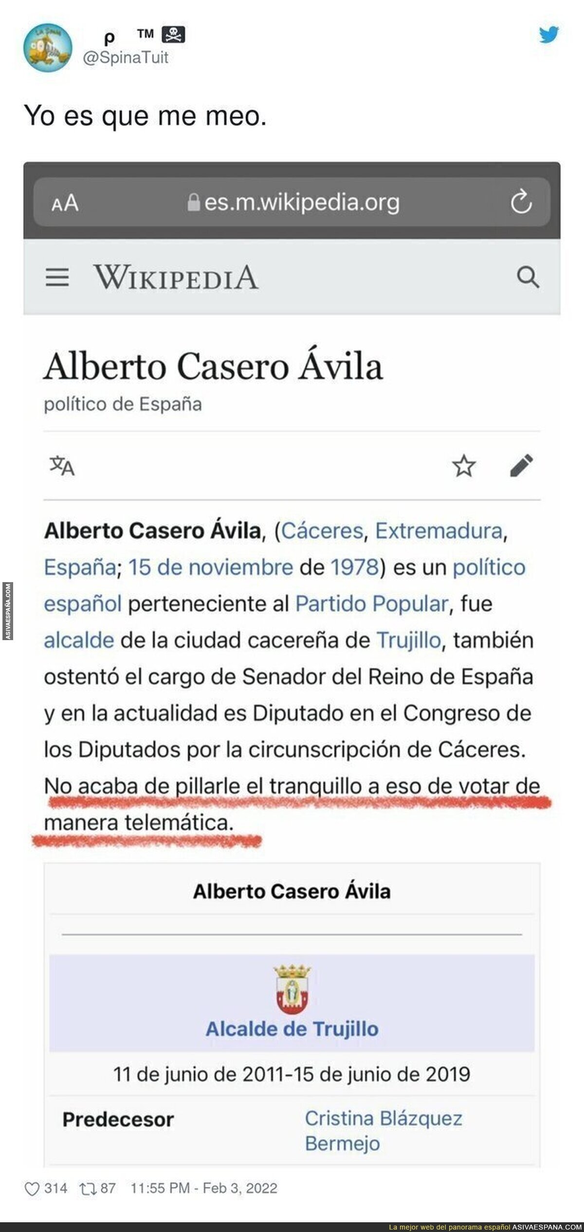 La Wikipedia de Alberto Casero explica todo sencillamente