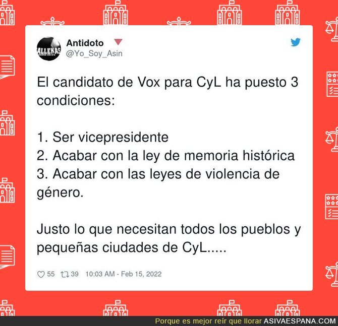 Los habitantes de Castilla y León deben estar saltando de alegría con estas medidas