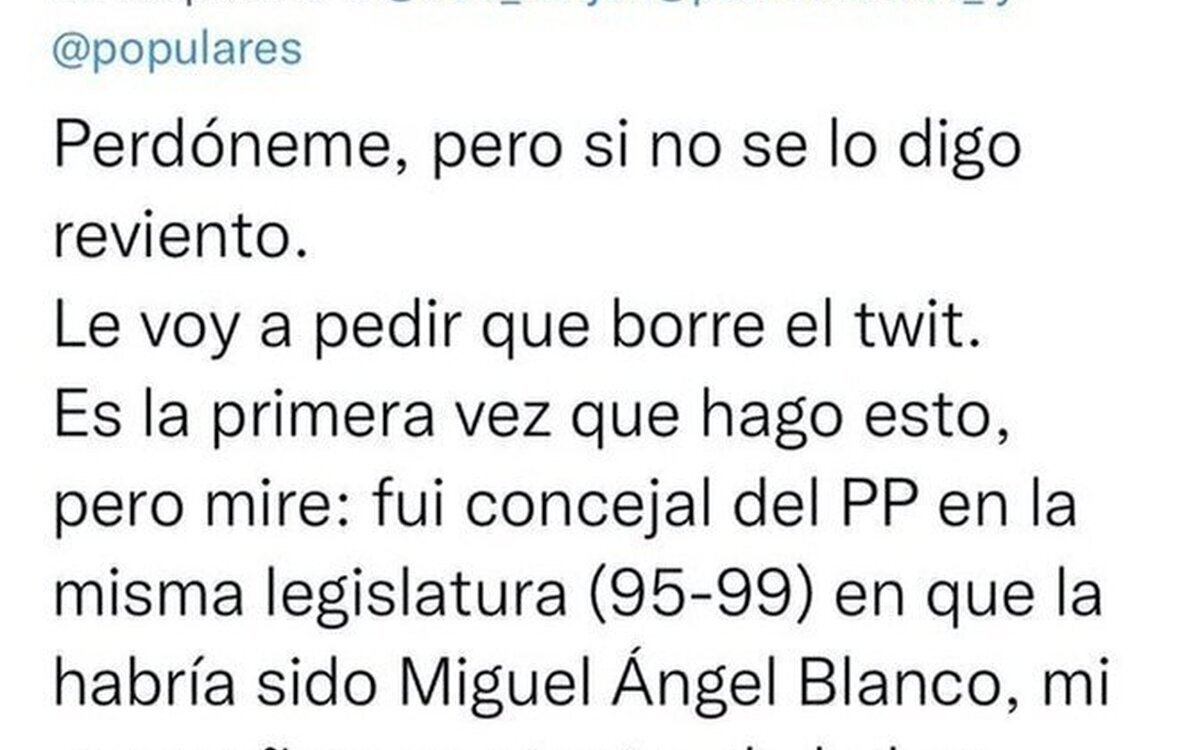 El miserable tuit de Bea Fanjul con Pablo Casado usando a Miguel Ángel Blanco que muchos han pedido que elimine