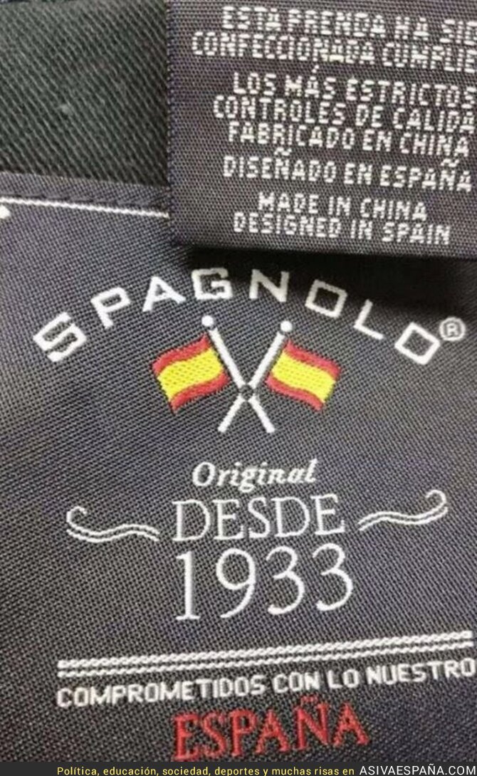 Una marca comprometida con España, o no...