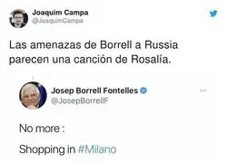Josep Borrell y sus rimas en mitad de una guerra