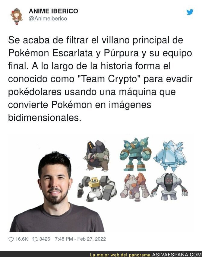 El nuevo villano de Pokémon Españita