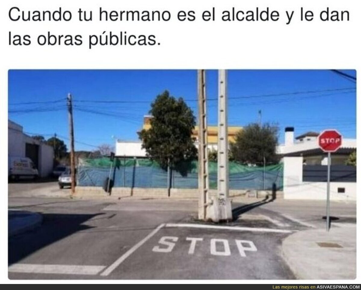 Creo que es el Stop más sincero que he visto en mi vida