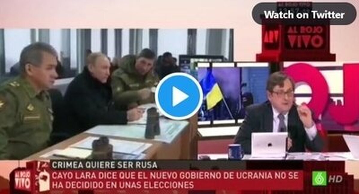 Pablo Iglesias retrata a Paco Marhuenda y Ferreras por lo que decían de Putin, a propósito de Ucrania, en 2014