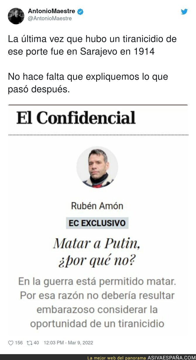 Rubén Amón se ha pasado una barbaridad con su último artículo