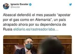 Santiago Abascal y sus políticas con el gas