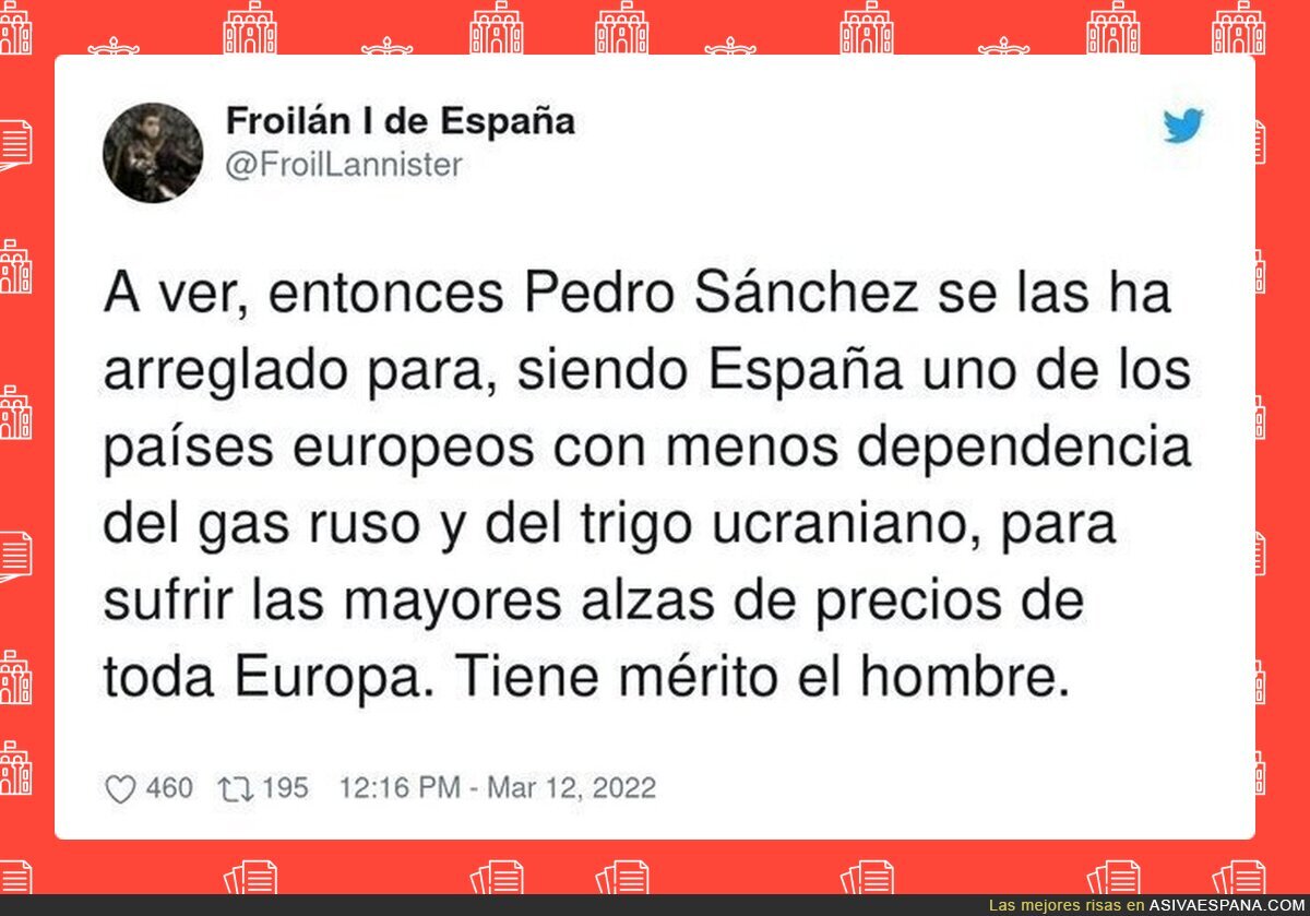 Tremendo lo de la España de Pedro Sánchez