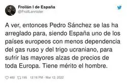 Tremendo lo de la España de Pedro Sánchez