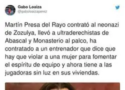Menuda pieza el presidente del Rayo Vallecano
