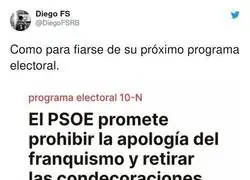El programa electoral del PSOE es papel de váter