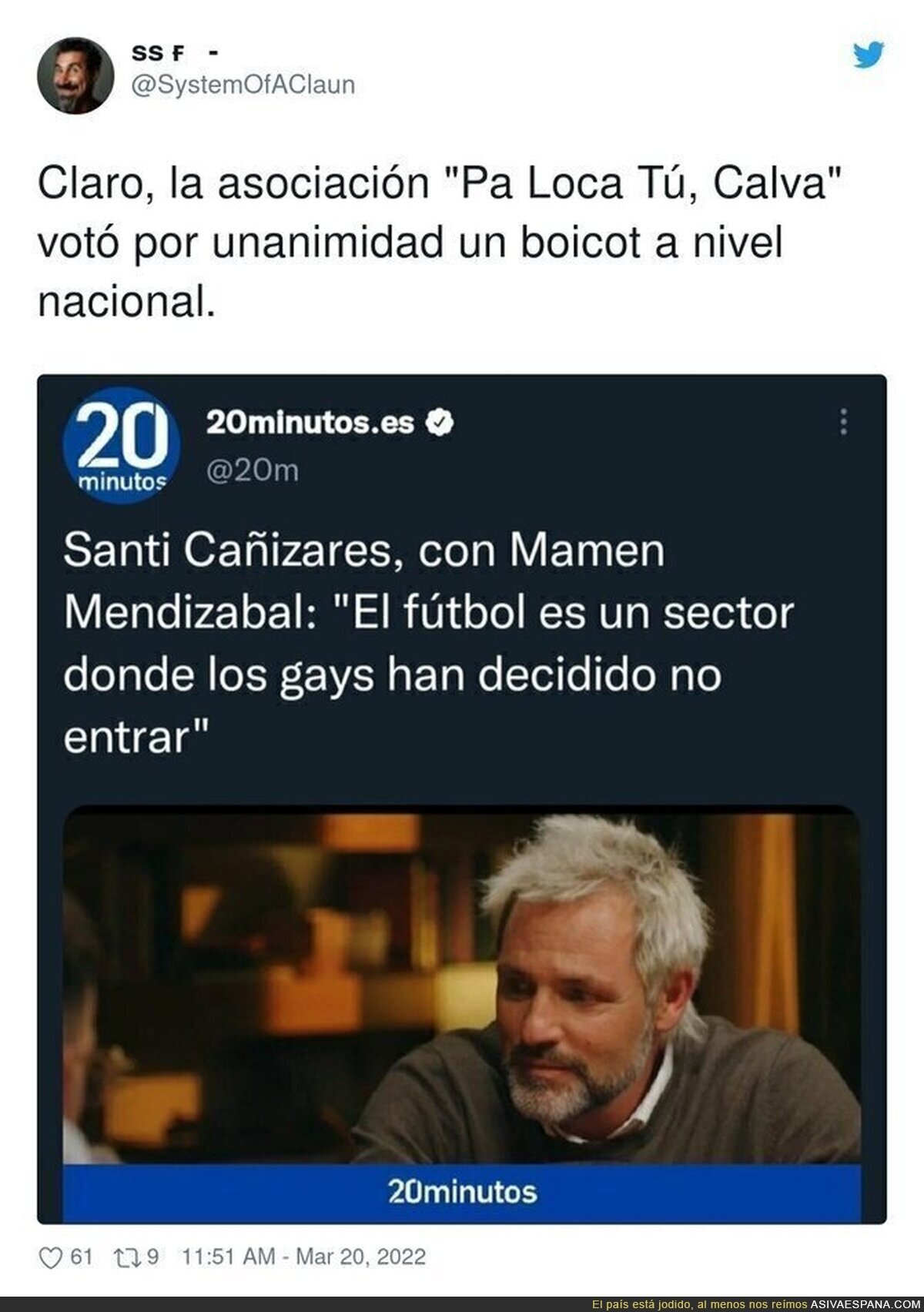 Las polémicas palabras de Cañizares sobre los gays en el mundo del fútbol