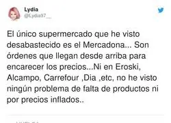 Mercadona est&aacute; siendo retratada en este paro patronal