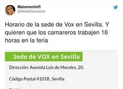 En las oficinas de VOX Sevilla cuando te despistas ya hay que cerrar