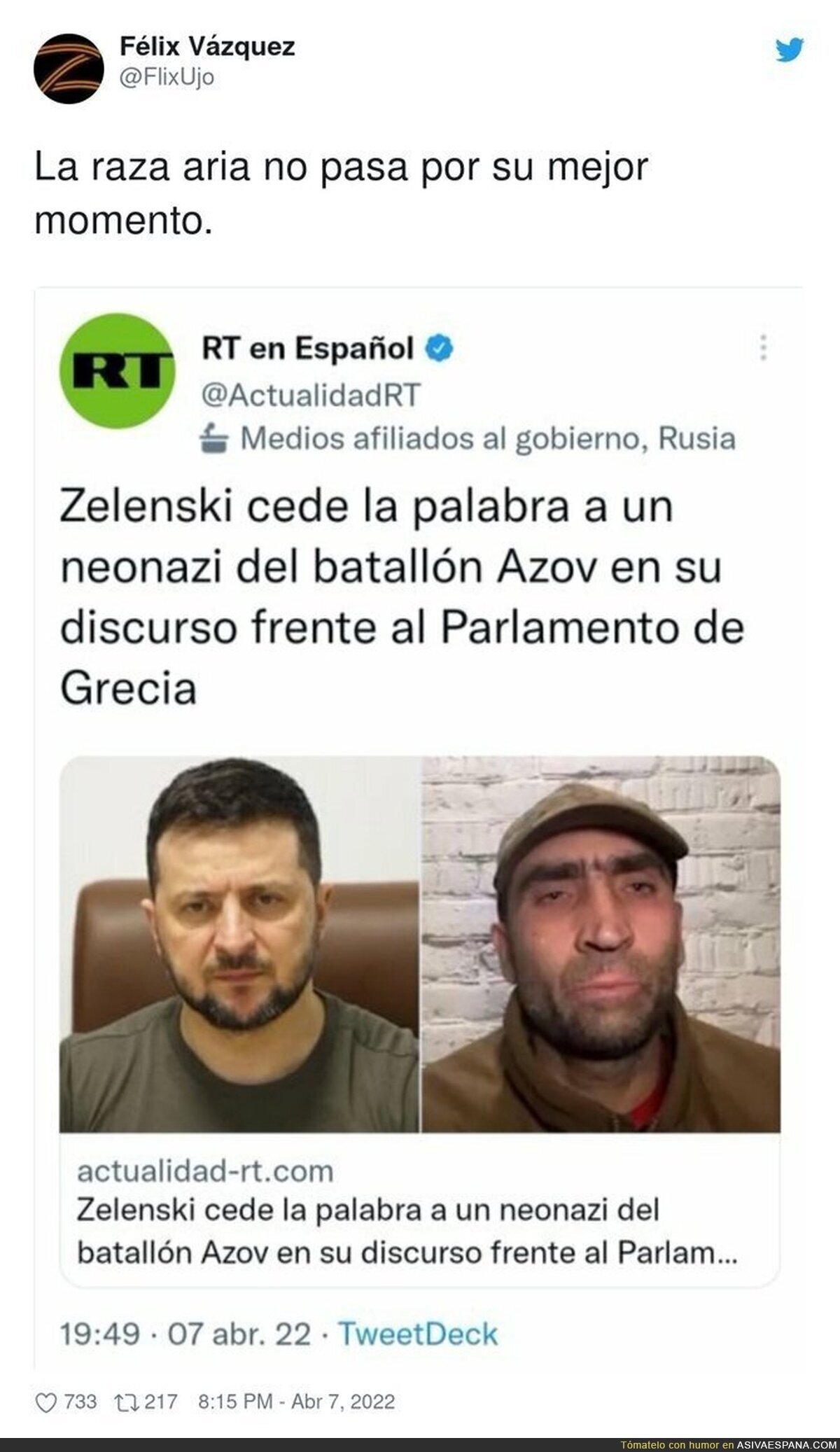 La doble cara de Zelenski tras recurrir a Gernika en España