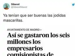 Mascarillas de oro en Madrid