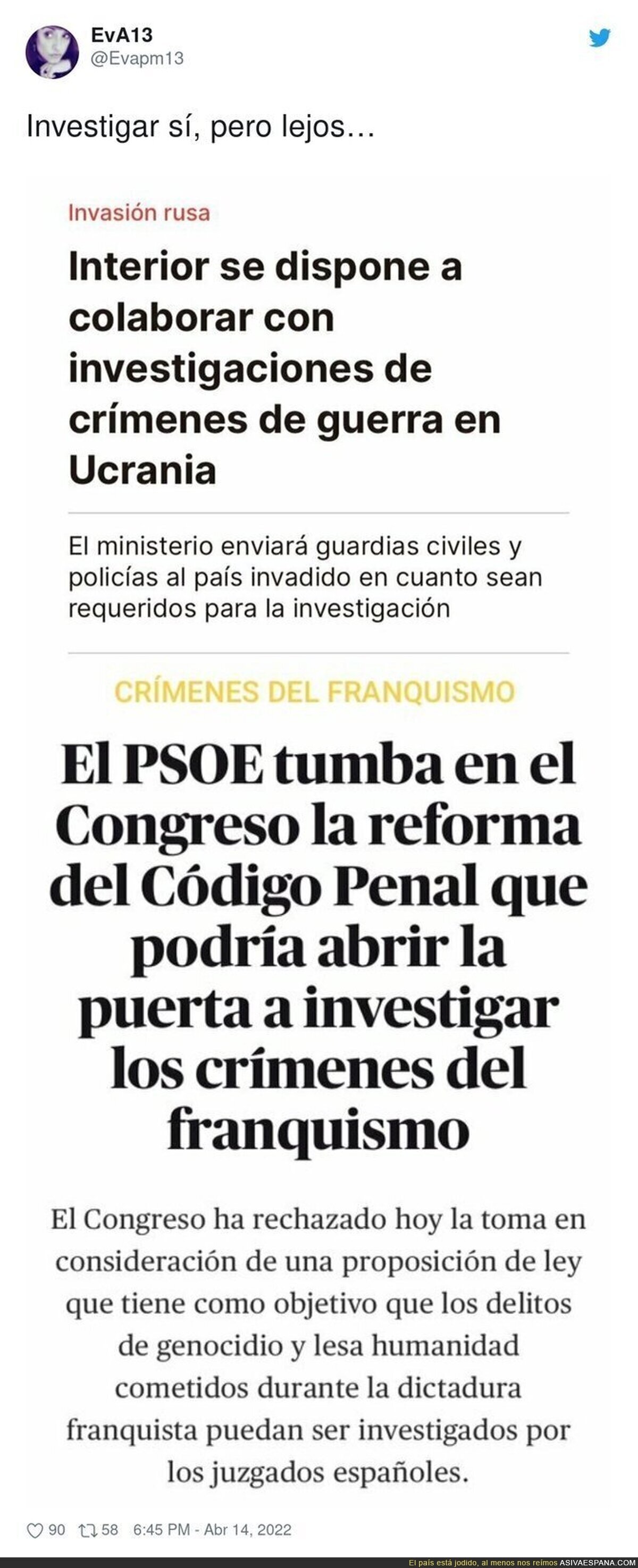 El PSOE debe investigar TODO