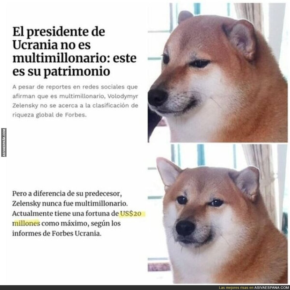 No es multimillonario, no tiene ningún multimillón