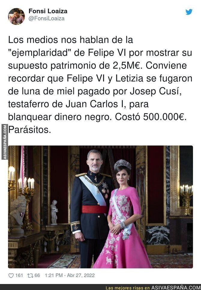 Detalles oscuros de Felipe VI