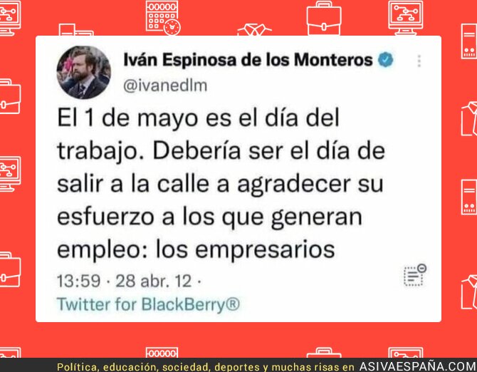 Que no se olvide este mensaje de Iván Espinosa de los Monteros en 2012