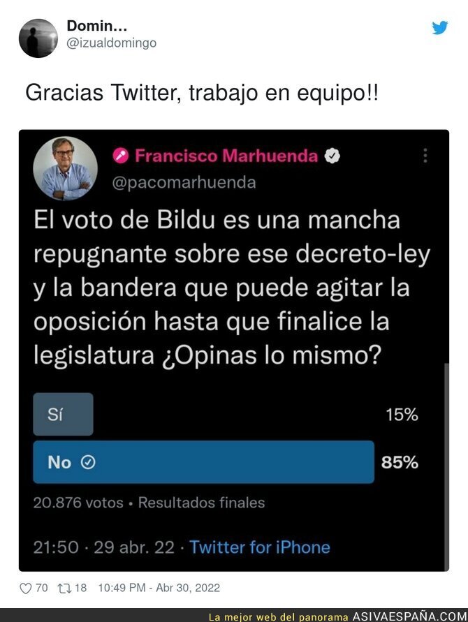 La gente no está con Francisco Marhuenda