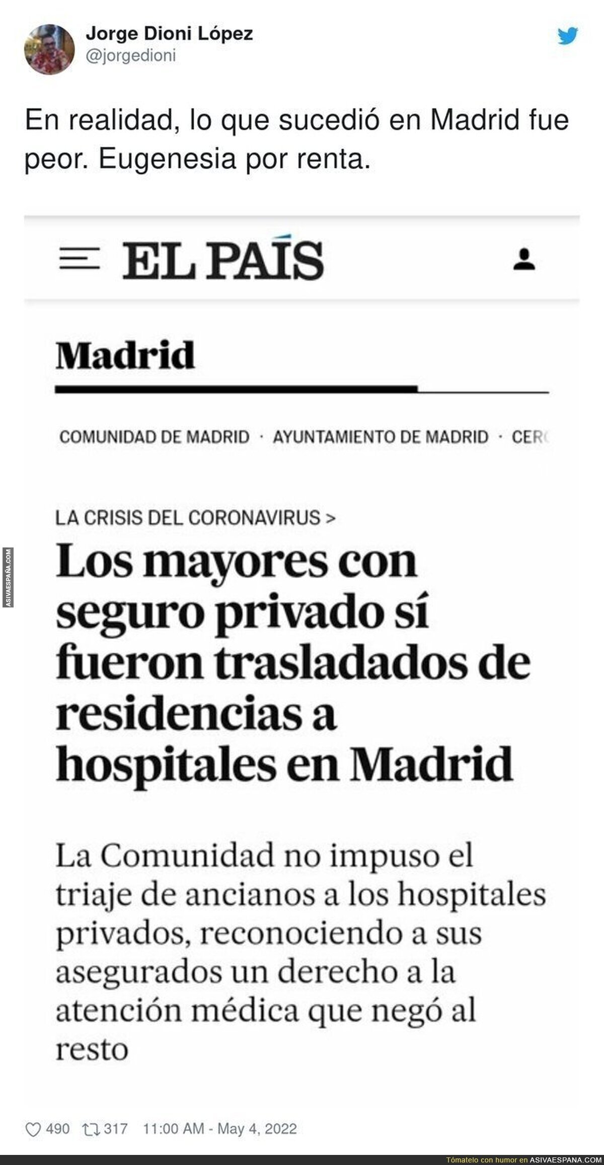 Terrible lo que pasó en Madrid