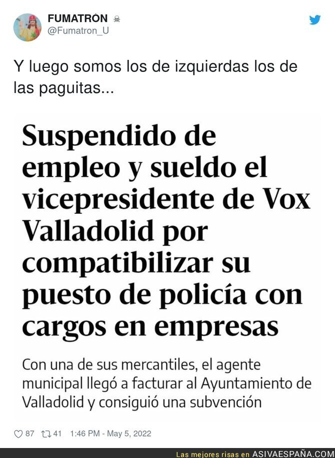 La gente de VOX por Valladolid haciendo de las suyas