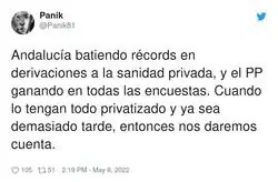 Tremendo en lo que el PP est&aacute; convirtiendo la Sanidad