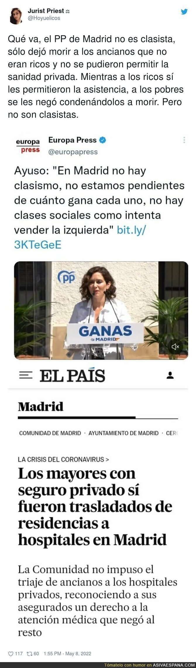 El clasismo de Madrid en estado puro