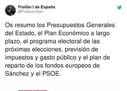 El plan de Pedro Sánchez
