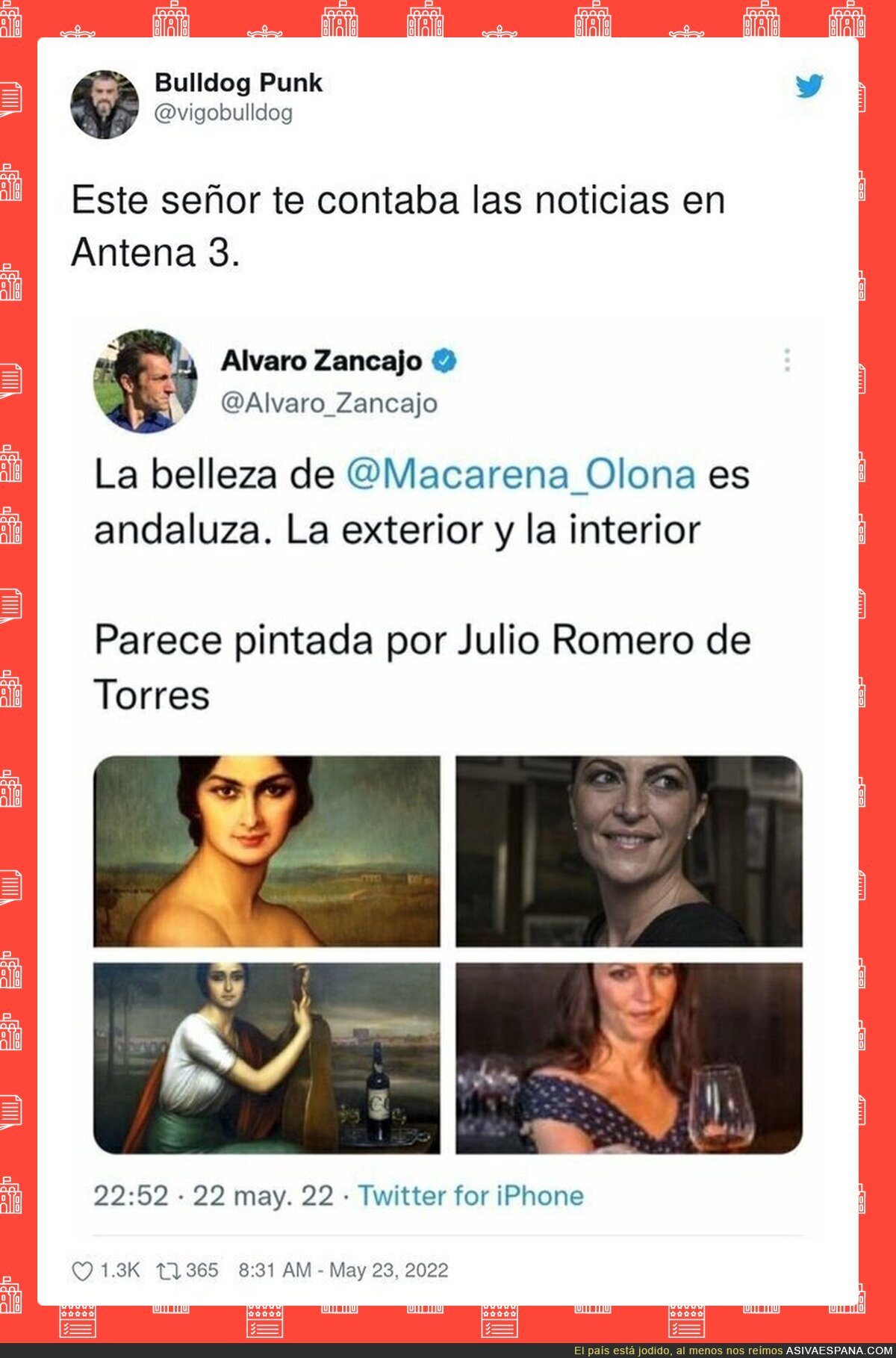 Menudo nivel periodístico de Álvaro Zancajo
