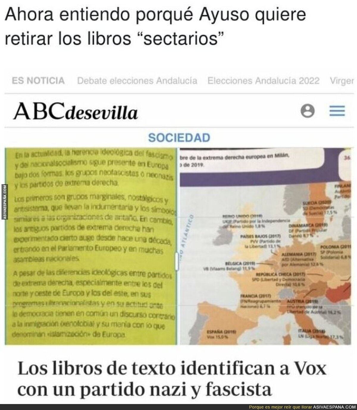 Los libros retratan a VOX