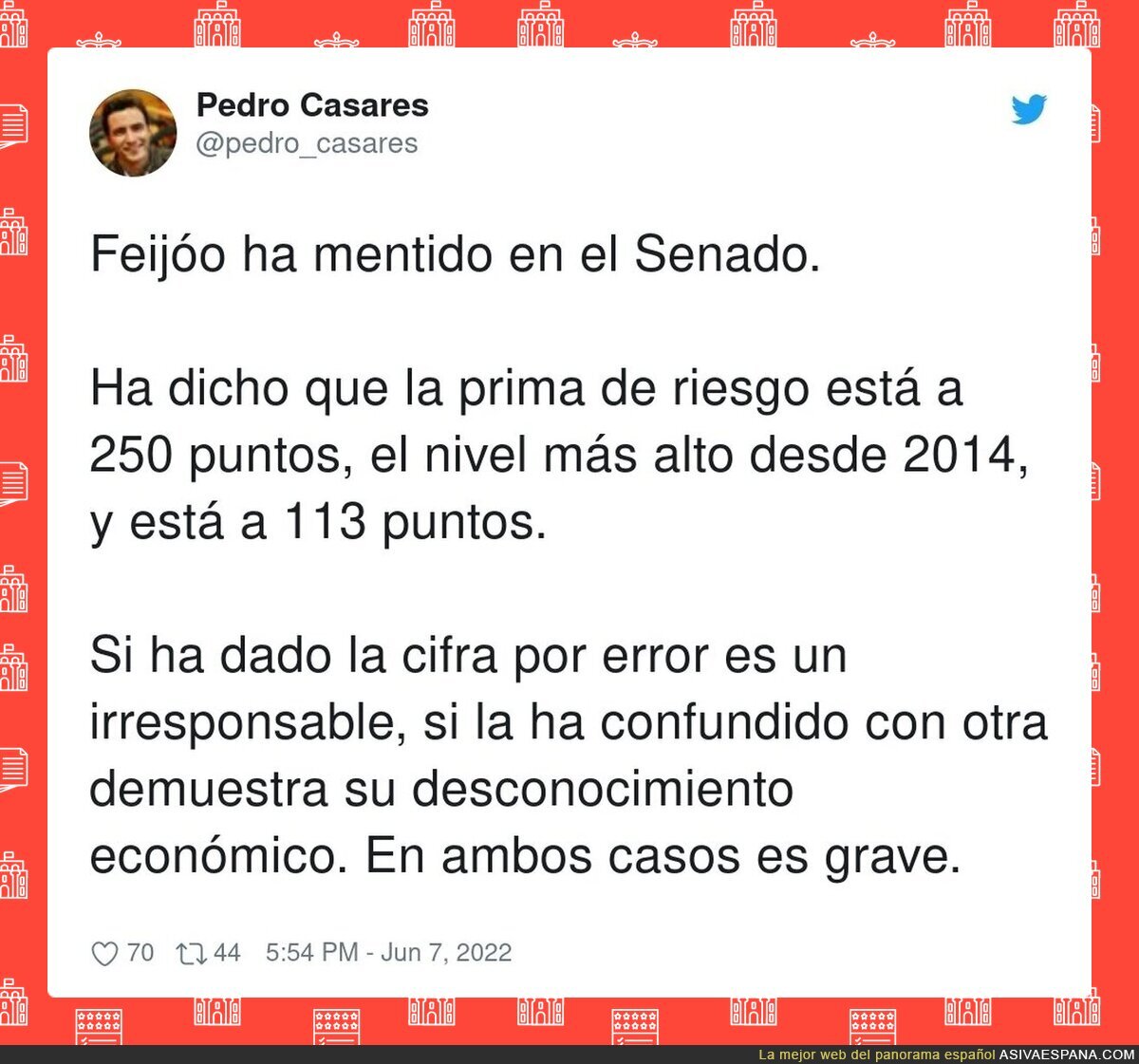 Feijóo demostrando su nulo nivel