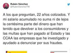 Rubén Sánchez muestra su vida laboral para callar bocas