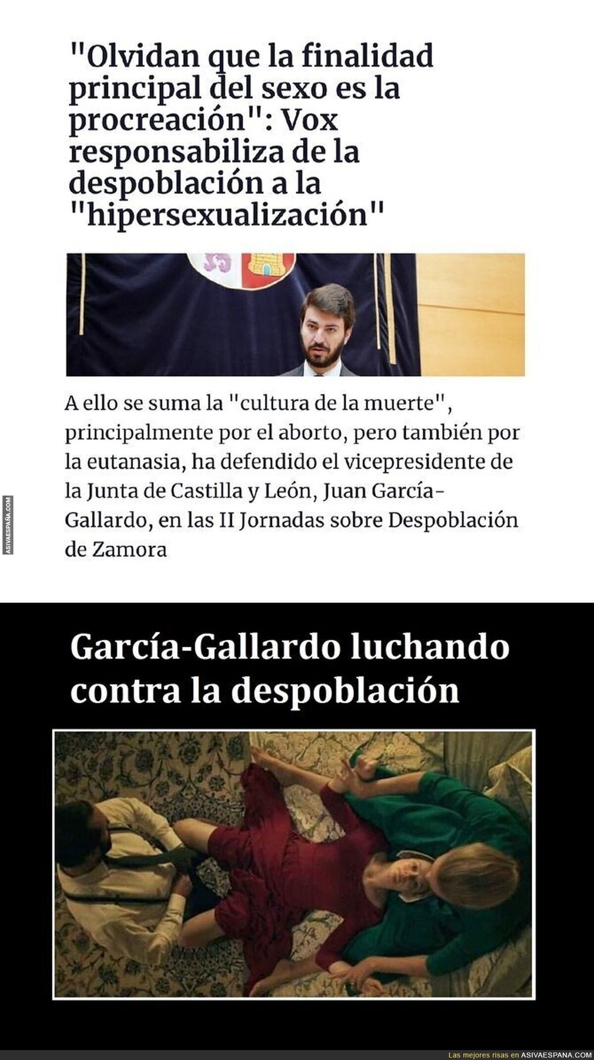 García-Gallardo (vicepresidente Castilla y León. -VOX-). 80.000€ de sueldo . Consejería de Repoblación.