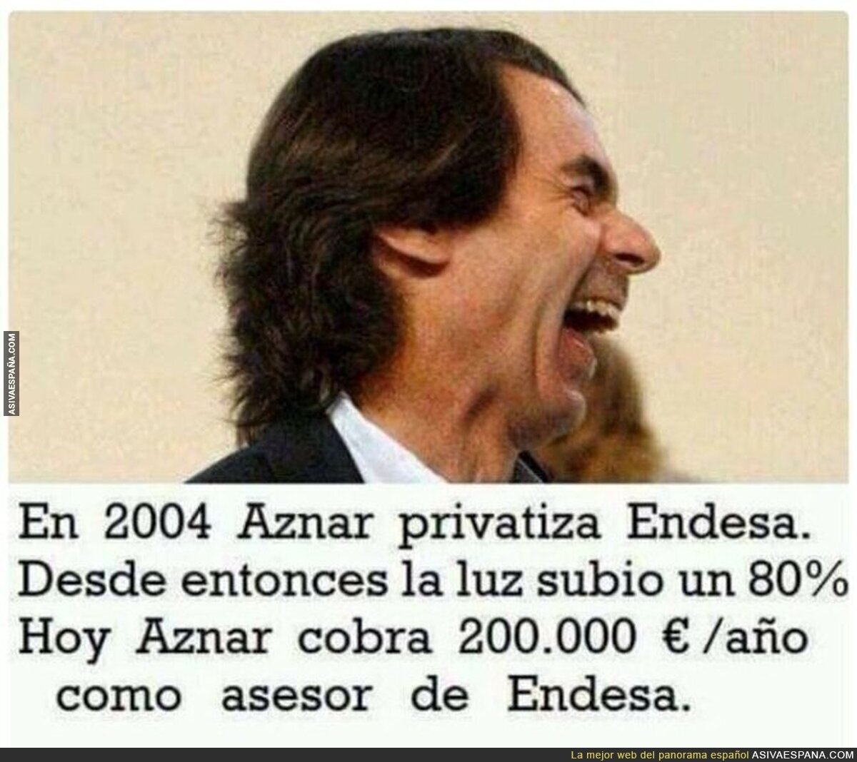 Escandaloso cuanto menos lo de Aznar