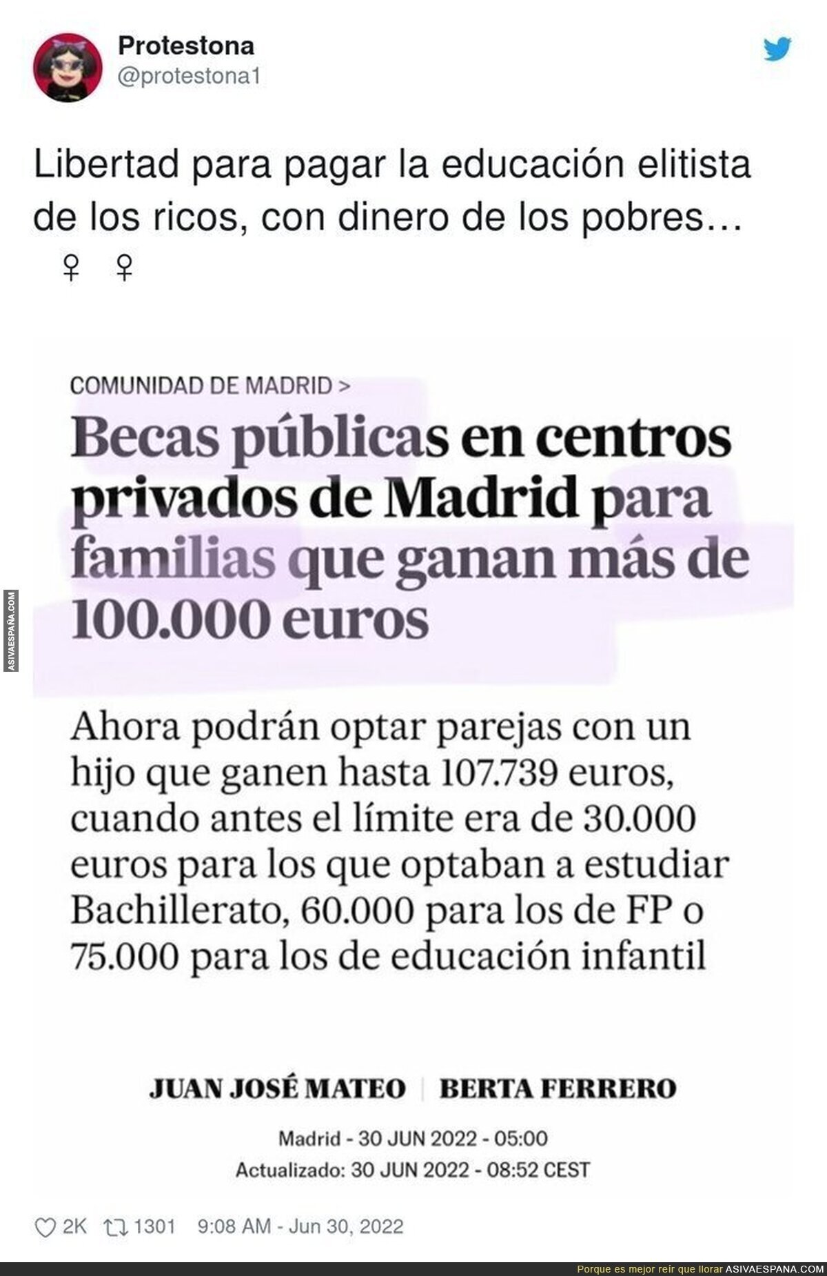 Libertad de educación en Madrid