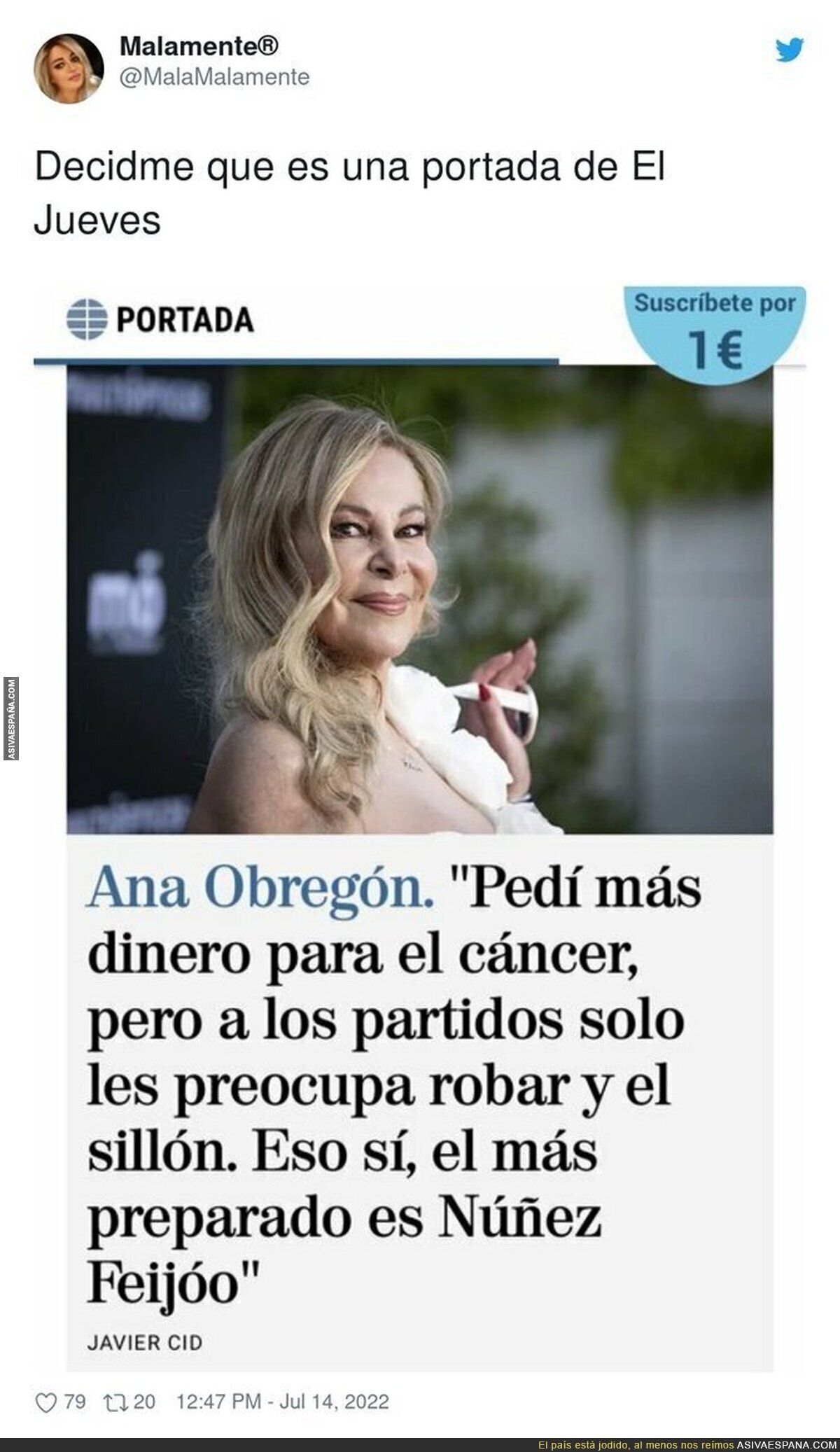 Demencial lo de Ana Obregón