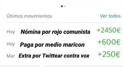 Me lleg&oacute; la paguita