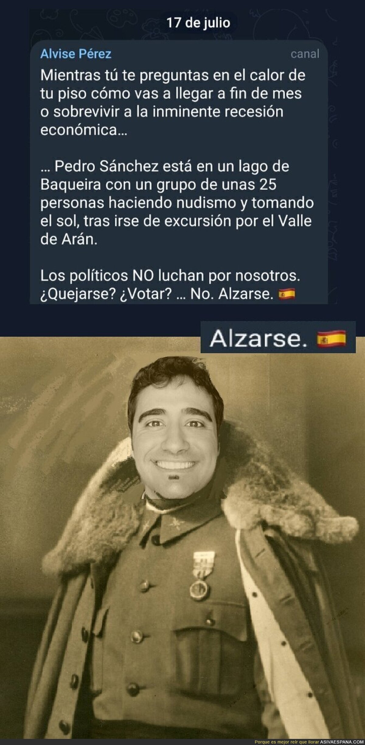Ahora llamadme Alzarse Pérez