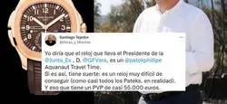 La tremenda vacilada del presidente Guillermo Fernández Vara a este experto de relojes que le acusa de usar relojes falsos