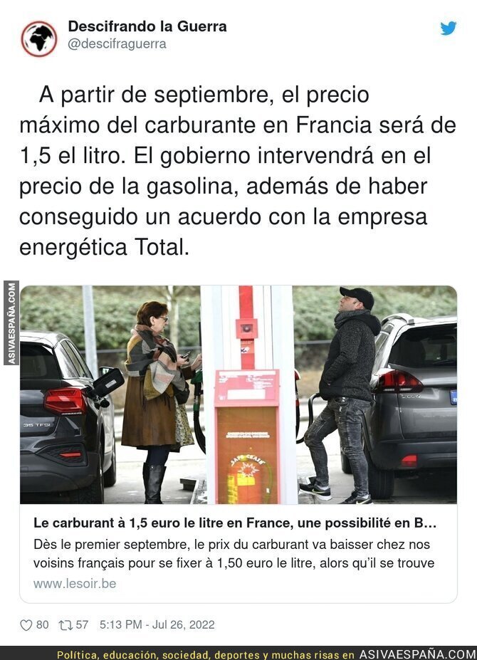 Francia toma la delantera y nos lleva años de ventaja con el carburante